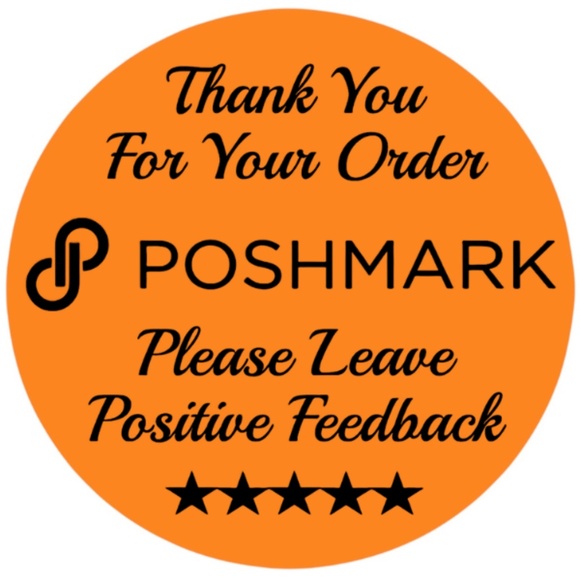 Thank You For Your Poshmark Purchase Labels Stickers 12 colors to choose from - Picture 7 of 14